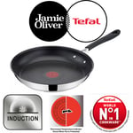 Tefal Jamie Oliver 28cm Frying Pan Stainless Steel Suitable All Hobs 