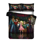 Stranger Things Season 3 Eleven Dustin Demogorgon Bed Linen Set with Zip 3D Print Teenagers Girls Kids 200 X 200 Cm Duvet Cover with Pillow Case,8,150x200cm