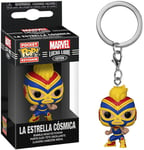 Marvel Lucha Libre porte-clés Pocket POP! Vinyl Captain Marvel bobble-head 53894