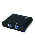 LogiLink 2-Port USB 3.0 sharing switch USB Hub - 2 porte - Svart