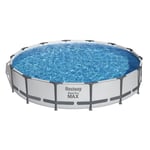 Piscine tubulaire Steel Pro Max ronde 4,27 x 0,84 m - Bestway 4,27m x 4,27m x 0,84m Blanc