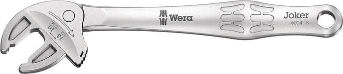 Wera '05020100001 6004 Joker S Self-Setting Spanner, 10-13 (7/16"-1/2"), Silber