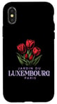 Coque pour iPhone X/XS Luxembourg Garden Paris France Tulipes