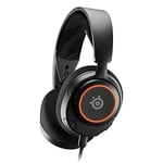 SteelSeries Arctis Nova 3 - Casque de jeu multi-système — Pilotes Haute Fidélité — Son Spatial à 360° — Lumières RVB — Coussinets d’Oreille à Mousse à Mémoire — PC, PS5, PS4, Switch