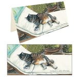 Lazy Sunny Afternoon Little Dog Laughed Greeting Card Blank Inside Any Occasion