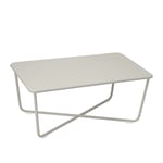 Fermob - Croisette Low Table - Clay Grey - Småbord & Sidobord utomhus - Pascal Mourgue