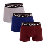 Nike Mens Dri-FIT Ultra Comfort 3 Pack Boxer Trunks in Multi colour - Multicolour material_polyester - Size Large