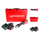 Rothenberger - romax 4000 Sertisseuse électro-hydraulique 18V + 2x Batteries 5,5 Ah + Chargeur + Coffret