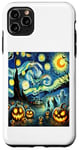 Coque pour iPhone 11 Pro Max Nuit Étoilée Et Halloween Nuit Étoilée Et Halloween