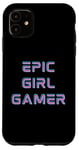 iPhone 11 Retro Epic Gamer Girl Cool Gaming Stuff for Women Girls Y2K Case