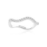 Sif Jakobs ELLERA WAVES Ring Sølv SJ-R3869-CZ-56 - Dame - 925 sterling silver