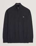 GANT Classic Cotton Half Zip Black