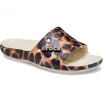 Crocs Unisex Adult Classic Leopard Print Sliders