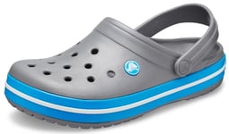 Crocs Unisex Crocband Clogs, Charcoal Ocean, 6 UK Men/ 7 UK Women