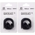 SALOMON Quicklace Kit Replacement Parts, Black, 8.5 (Pack of 2)