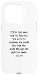 iPhone 15 Pro John 3:17 King James Bible Verse, KJV Case