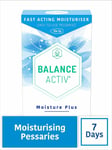 Balance Activ Menopause Moisture Pessaries (10) Fast Relief from Discomfort