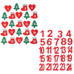 Gift Felt Sticker Advent Calendar Number Xmas Ornament Christmas Label