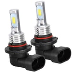 2pcs H10 9145 80W 8000K Blanc led Ampoule Antibrouillard 12-24V Remplacement Universel - Ej.life