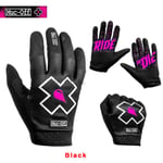 (XLmusta) 2024 Muc-Off Motocross Pyöräilyhanskat Top Mountain Bike Mx Glove Moottoripyörä Bmx Gloves Moottoripyörä Käsineet