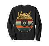 Old School Vinyl Record Player Vinyl Music Lover Novelty Sweatshirt