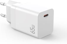 65W USB 3.1 Type C Chargeur Adaptateur pour Samsung Galaxy S25 Ultra Fiche Blanc