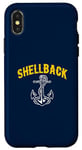 Coque pour iPhone X/XS Design d'ancrage Shellback Equator Crossing