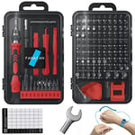 FANACAN 160in1 Precision Screwdriver Set, Magnetic Small Screwdriver Set, Electronic Repair Tool Kit, Compatible with iPhone, MacBook, Laptop, PC, Tablet, Phone, Computer, PS4, PS5, Switch (Red)