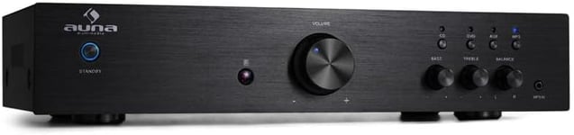 Auna Amplifier Hifi, Amp Stereo System AV Receiver, Stereo Amplifier Hifi Bass &