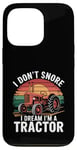 Coque pour iPhone 13 Pro Je ne ronfle pas, je rêve que je suis un tracteur