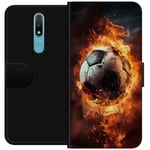 Plånboksfodral till Nokia 2.4 med Fotboll motiv