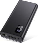 Batterie Externe 24 000 mAh à Charge Rapide, 22,5 W USB C, Chargeur de téléphone Portable, Batterie de Camping, Powerbank Mince pour iPhone, Tablette, Ordinateur Portable, Voyage