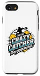 iPhone SE (2020) / 7 / 8 Funny Crazy Catcher Bat & Ball Player Softball Sports Lovers Case