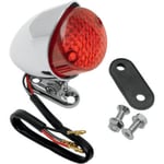 Bakljus drag specialties - Bobber universal röd krom taillight