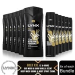 Lynx 12H Refreshing Shower Gel 500ml & 48H Fresh Body Spray 250ml, 6 Pk Each