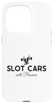 Coque pour iPhone 15 Pro Slot Cars avec fente pour mini voiture RC