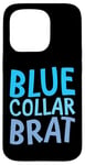 Coque pour iPhone 15 Pro Blue Collar Brat Fierté de la classe ouvrière