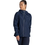 Craghoppers Womens Sariah Waterproof Breathable Coat - Navy - Size 10 UK