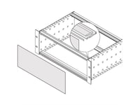 Schroff Schroff Europacpro Emc-Avskärmning Frontpanel/Bakpanel För Horisontell Skena, 84 Hp, 10 St