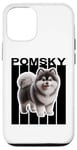 Coque pour iPhone 12/12 Pro Amoureux des chiens Pomsky