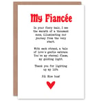 Greeting Card Love Poem Ginger Fiancée Romantic Funny Valentine's Day