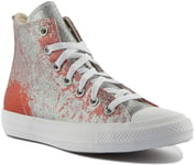 Converse Chuck Taylor All Star 571375 Fire Glittered Silver Womens UK Size 3 - 8