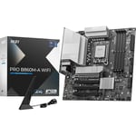 MSI Pro B860M-A WiFi Carte mère Micro-ATX - pour processeurs Intel Core Ultra (série 2), LGA 1851 - Mémoire DDR5 (8600+MT/s OC), PCIe 5.0 x16, et 4.0 x16 M.2 Gen5, Intel Killer 5G LAN, Wi-FI 7