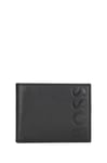 BOSS Mens Big BB 6 cc Embossed-Logo Wallet in Grained Leather