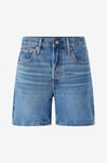 Levi's - Jeansshorts 501 Mid Thigh Short - Blå