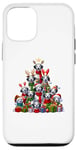 Coque pour iPhone 12/12 Pro Christmas Tree Dalmatian Dalmatians Dal Dally Dog