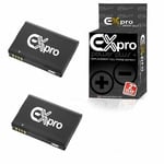 Ex-Pro HTC BH06100 High Power Plus+ 1250mAh Phone battery x2 HTC G16 Status