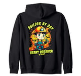 Builder by Day Heart Breaker by Night Halloween Apparel 2025 Zip Hoodie