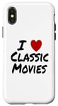 iPhone X/XS I Heart (Love) Classic Movies Old Retro Timeless Case