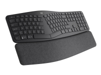 Logitech ERGO K860 Split Keyboard for Business - Tangentbord - trådlös - Bluetooth LE - tysk - grafit